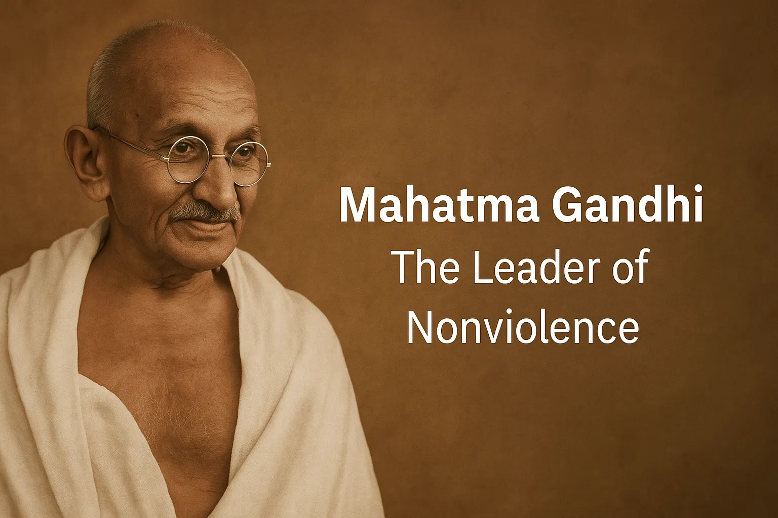 Biography of Mahatma Gandhi: Known for Being the Leader of Nonviolence